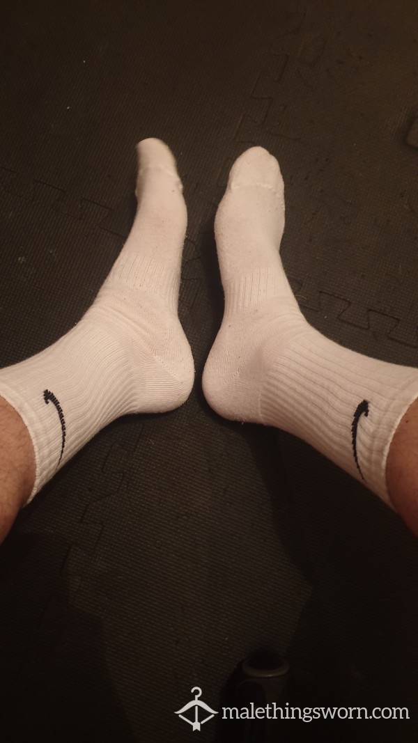 Sports Socks - Worn For 3 X Sessions In The Gym. Nike Whites