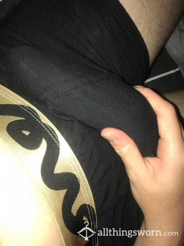 Stained Black Boxers 😉💦