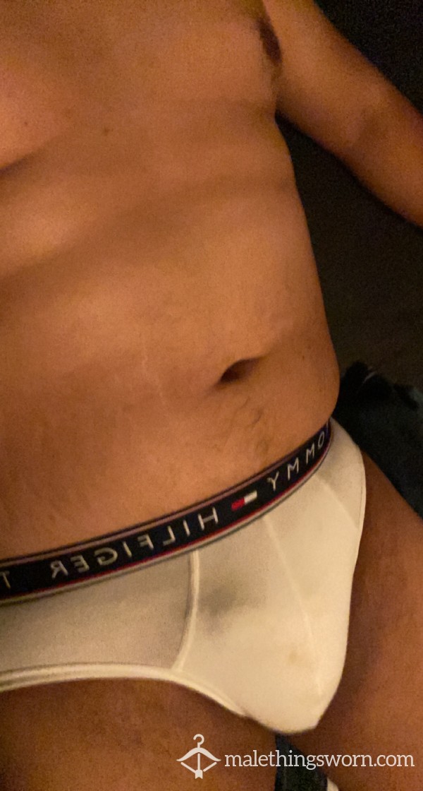 Stained White Tommy Briefs