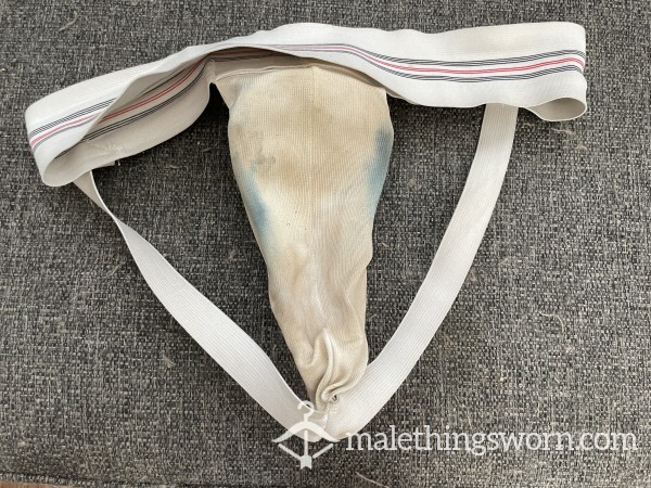 ***SOLD*** Stinky, Stained Used Jock Strap And Cup