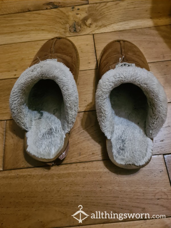 Stinky Slippers Worn Almost Everyday Since Xmas 2020