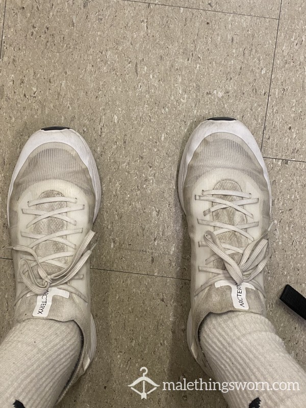 Stinky White Running Shoes