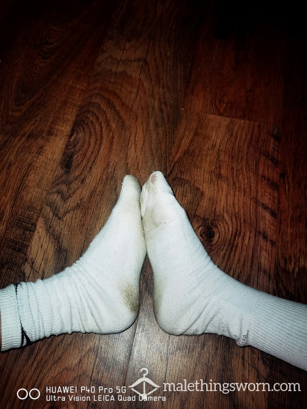 Stinky White Socks, Worn For 3 Days