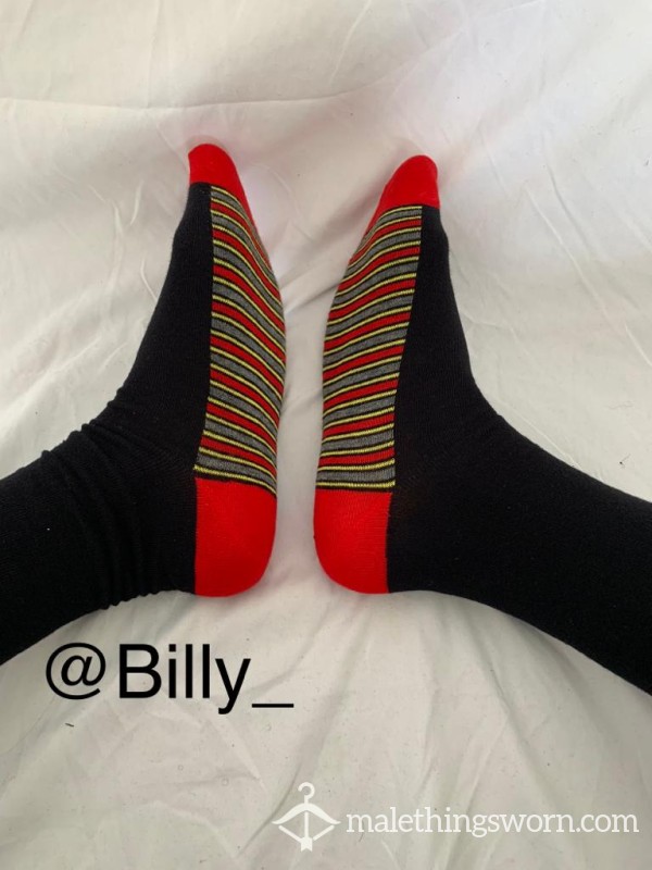 Striped Red Sole Socks