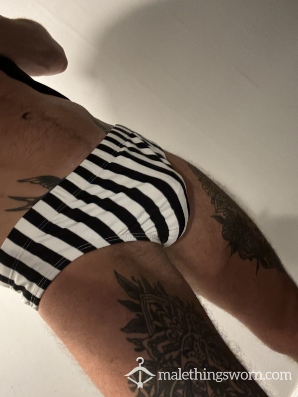 Striped Swimming Trunks M