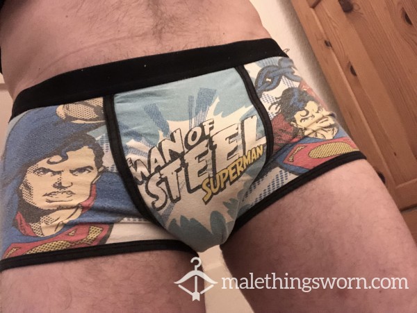 Superman Boxers. 1 Day Worn After The Wash.