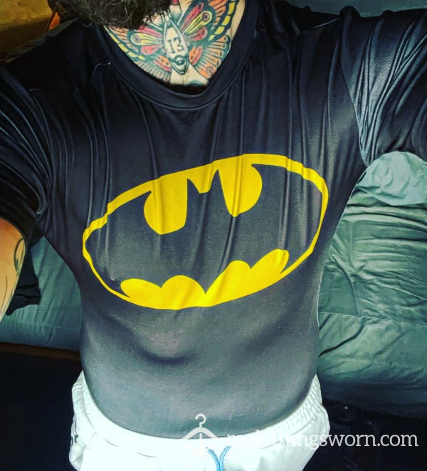 Sweat Soaked Batman Gym Under Shirt