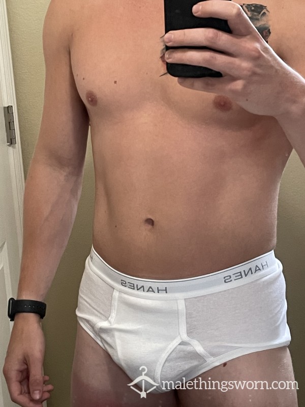 Sweat Soaked White Briefs
