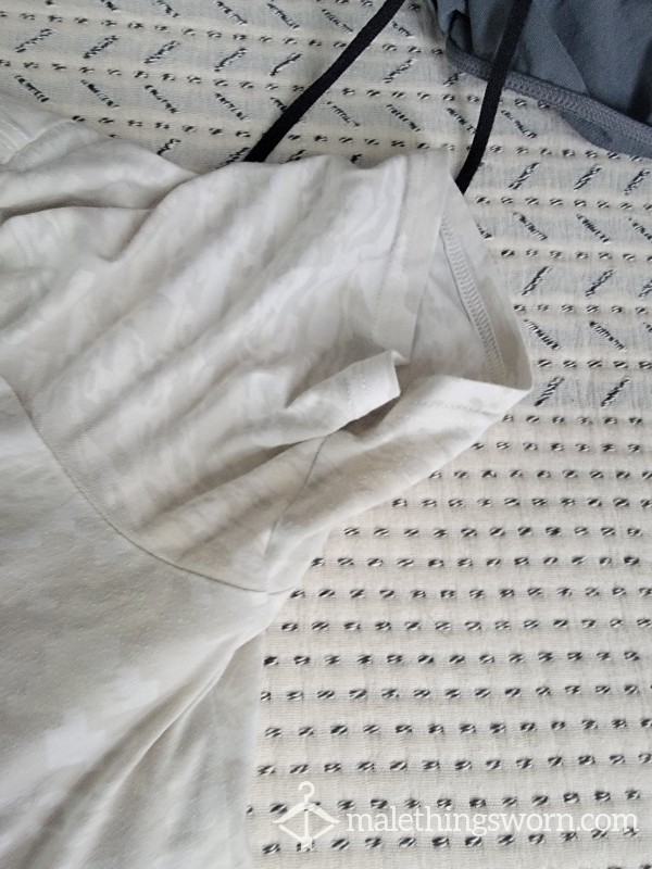 Sweat Stained Gym Shirt - UA, Medium, White Camo