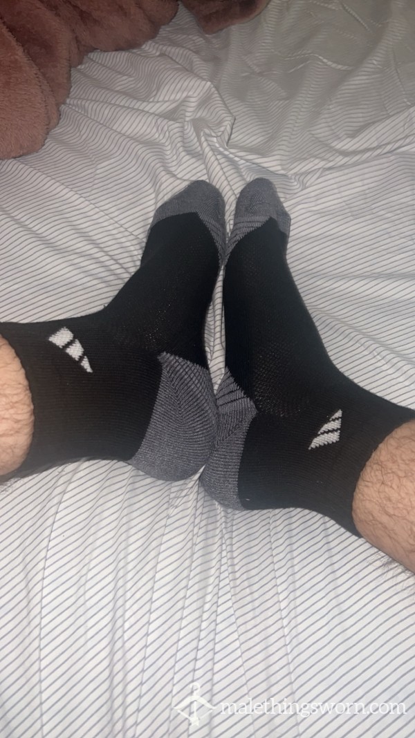 Sweaty Adidas Cushioned Gym Socks