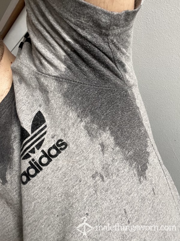 SOLD 💦 Sweaty Adidas Gym Top
