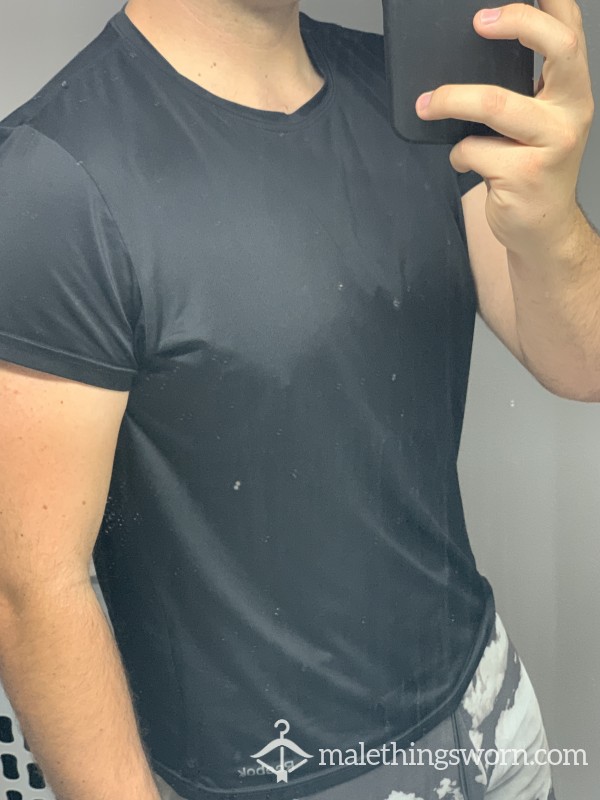 Sweaty Black Dri-Fit Shirt photo