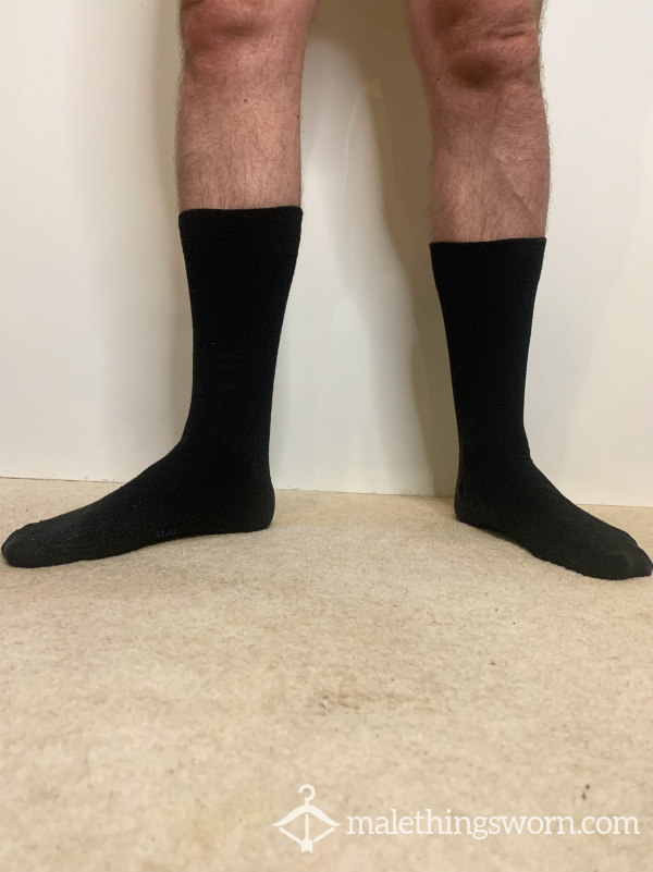 Dad's Sweaty Black Work Socks