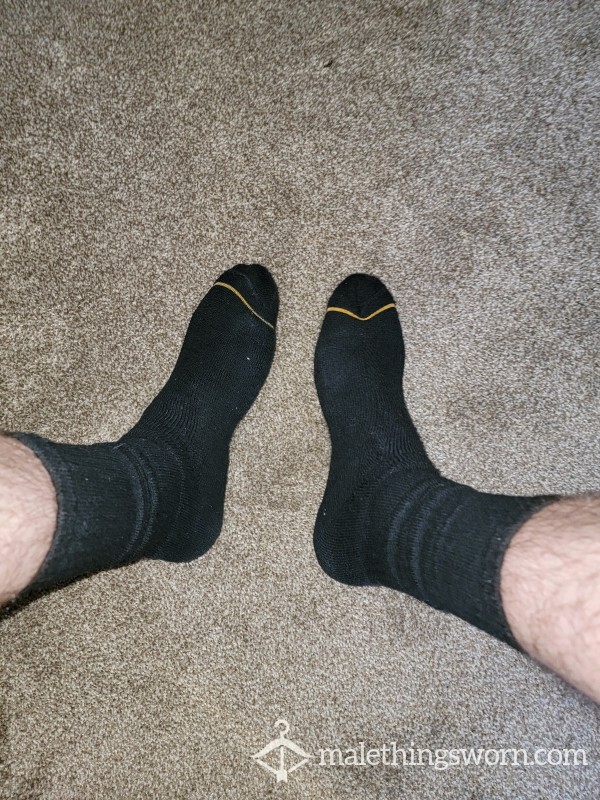 Sweaty Black Work Socks