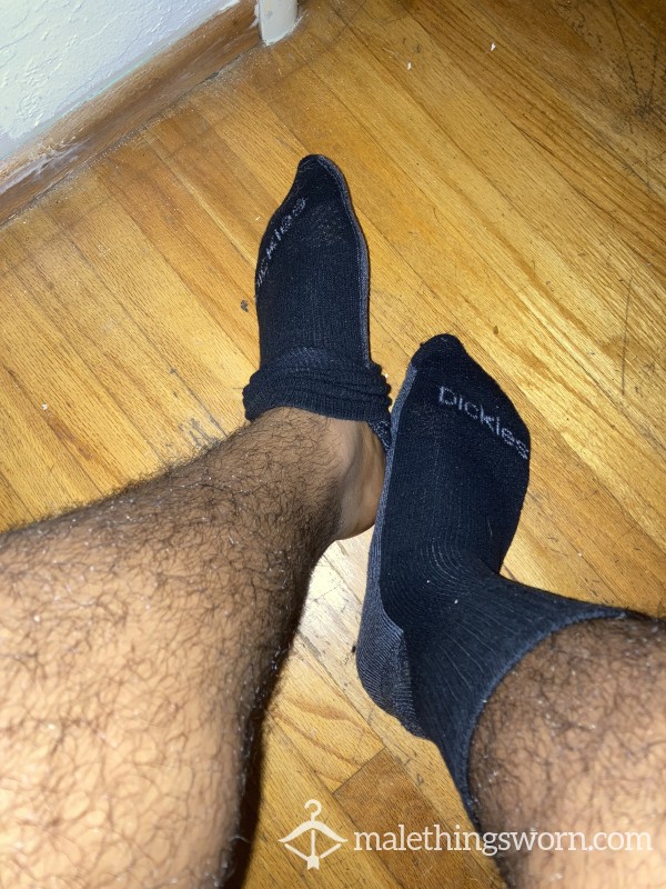 Sweaty Black Workout Socks