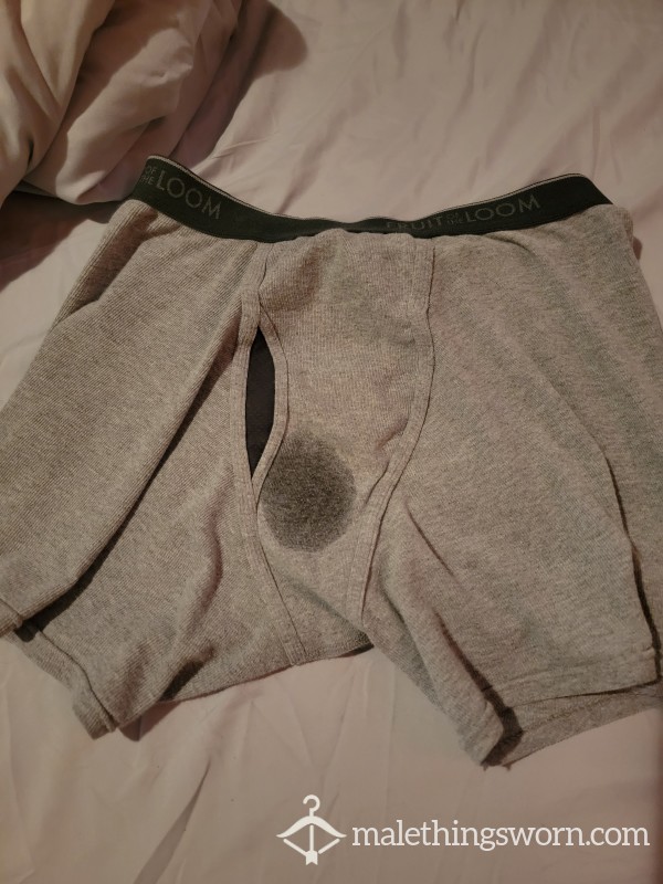 Old Sweaty Boxers With Cum