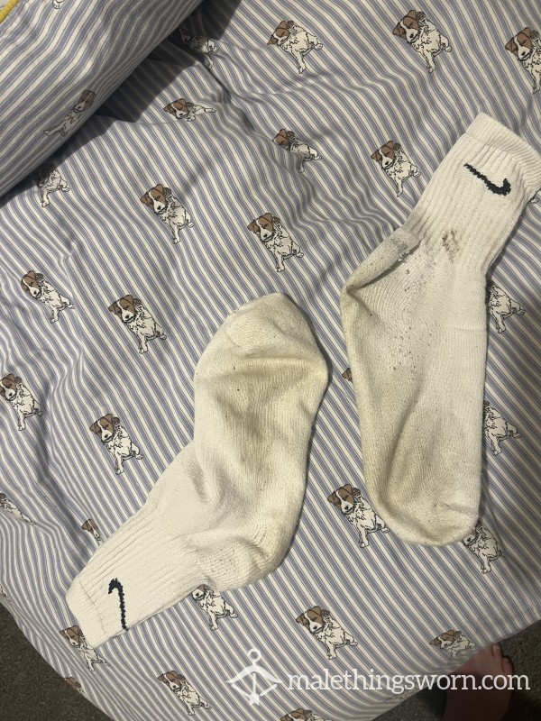 Sweaty Smelly White Nike Socks