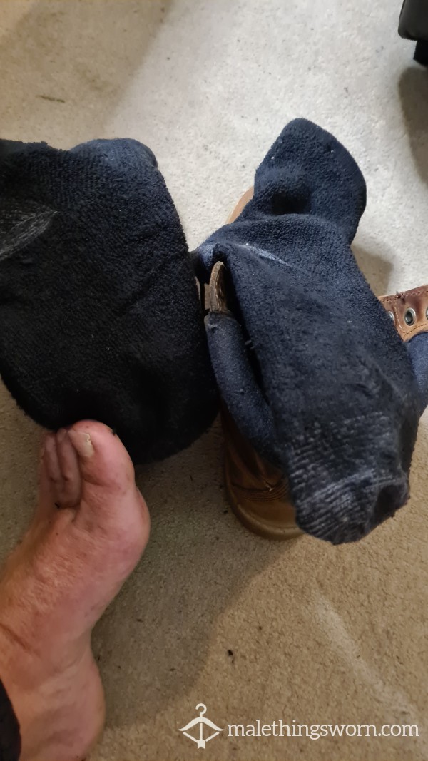 Sweaty Socks Worn All Day In Boots! photo
