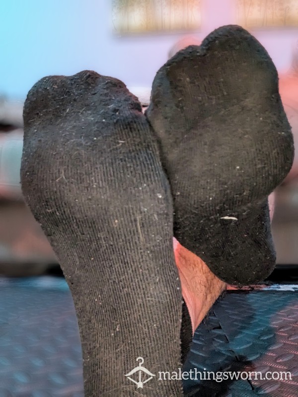 Sweaty, Used Men's Socks (black)