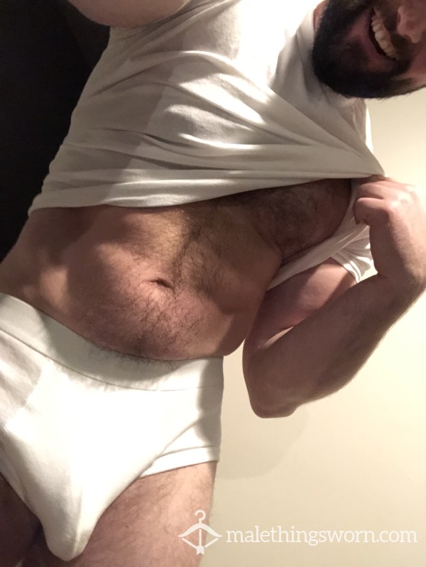 Sweaty White Shirt/Underwear Combo