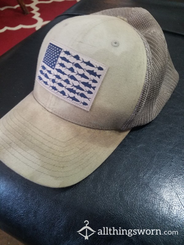 Sweaty Worn Out Trucker Style Hat