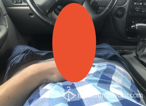 Taking My Hard Dick Out In The Car.