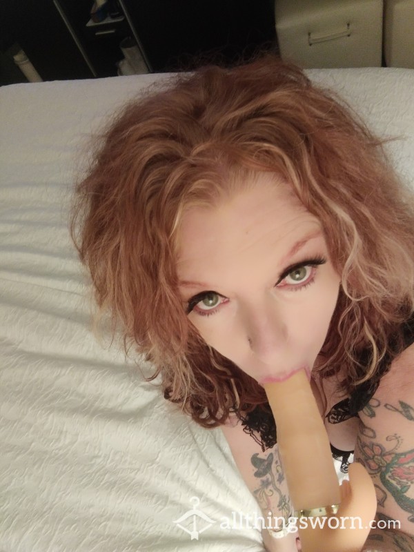 Talking Dirty Performing Oral On My Dildo