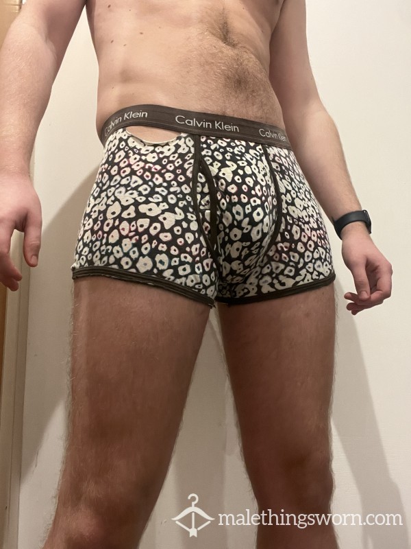 Tatty, Used, Cum-stained Calvin Klein Boxers