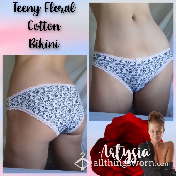 Teeny Floral Cotton Bikini