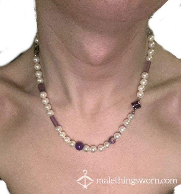 Theo’s Purple Pearl Necklace