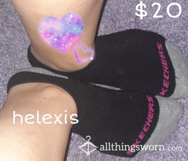 Sale!! Thick Black, Gray, & Pink Skechers Socks 🧦💖