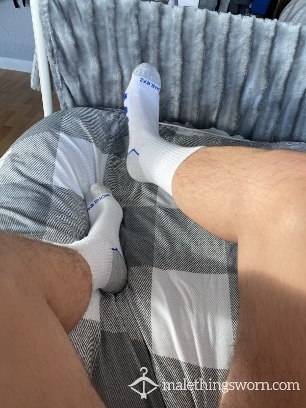 Thick, White MK Socks