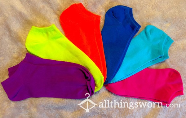 Thin Colorful Ankle Socks
