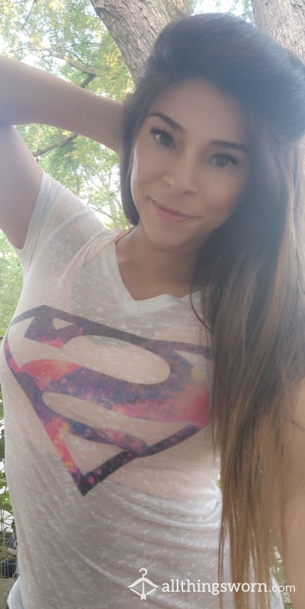 This Is My Very Old Sheer Superman Burnout Shirt