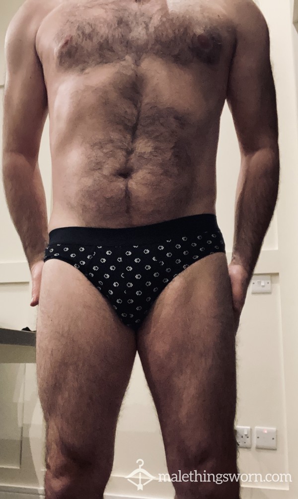 Tight Briefs - Black And White Pattern