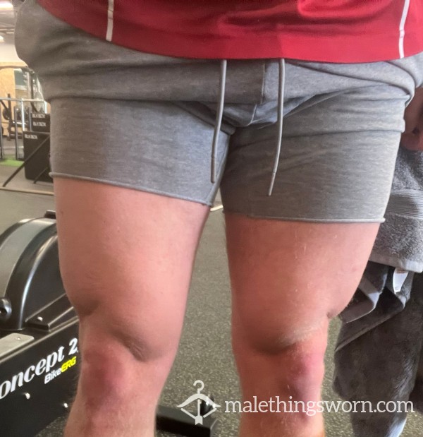 Tight Grey Jersey Gym Shorts