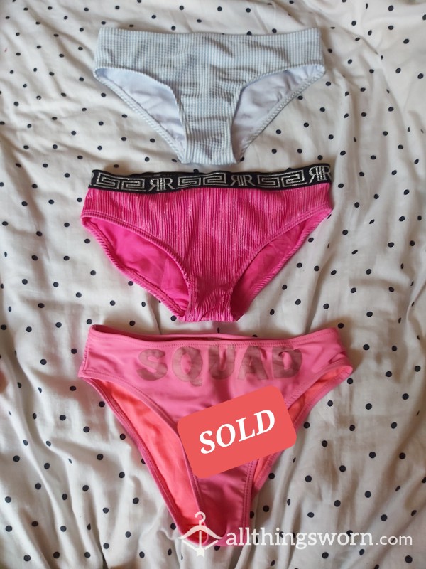 *Squad Sold* 2 Left Tiny Panties Size 4-6 UK