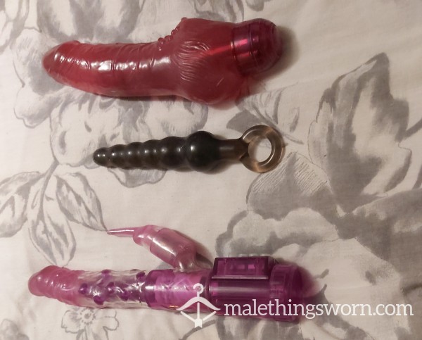 Toys Used For Anal Play (washed, But Well Used)