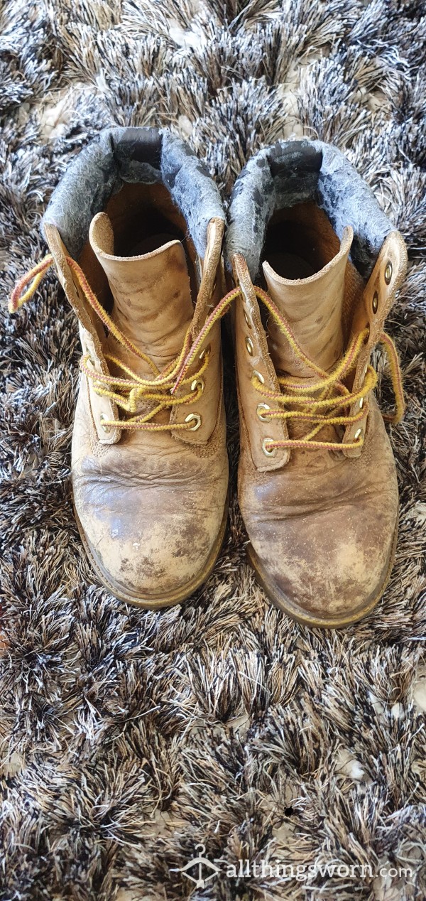 Trashed Heavily Scented Timberland Boots