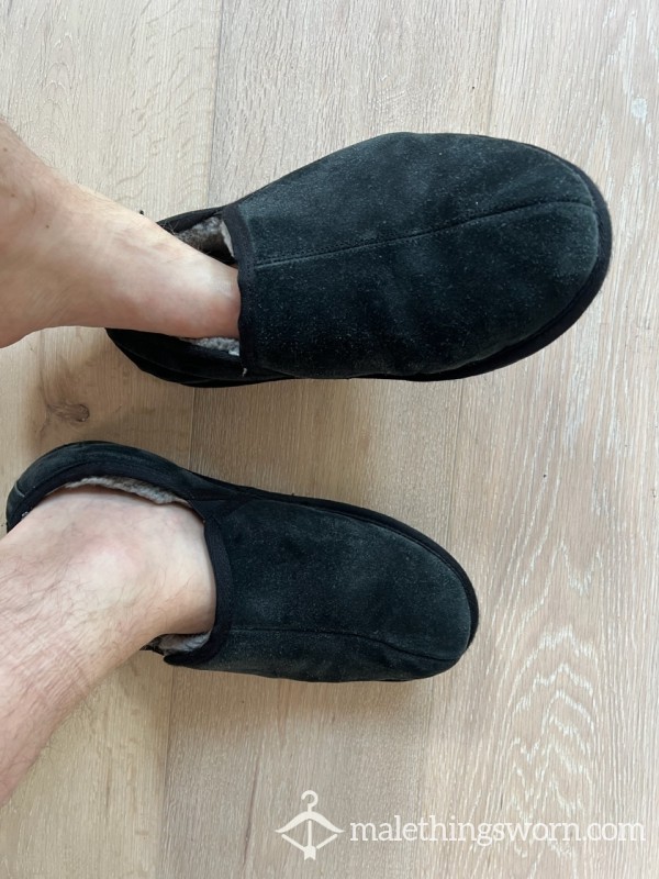 *SOLD* Trashed Sheepskin Slippers Worn For Years
