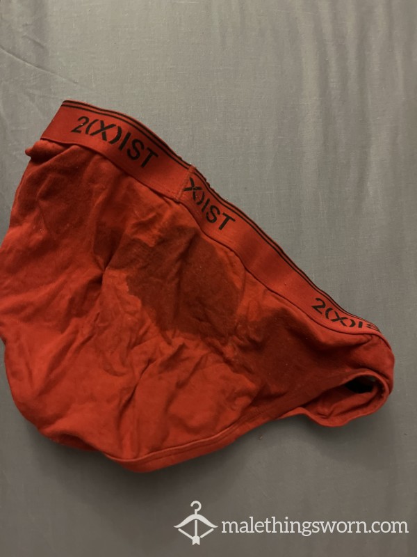 **SOLD** Travelling Briefs..worn For Days & A Load Of Spunk