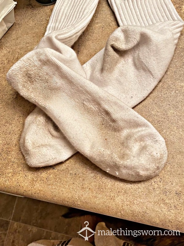 Used Gym White Socks