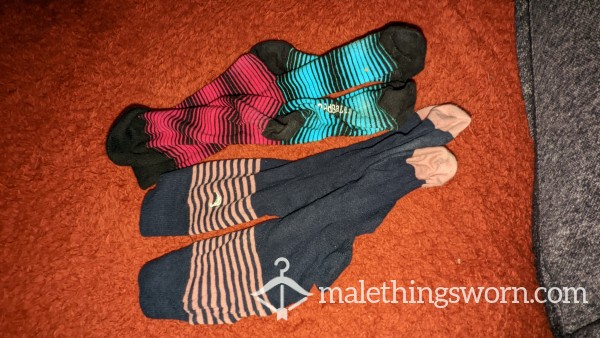 Two Pairs Of Bright Socks