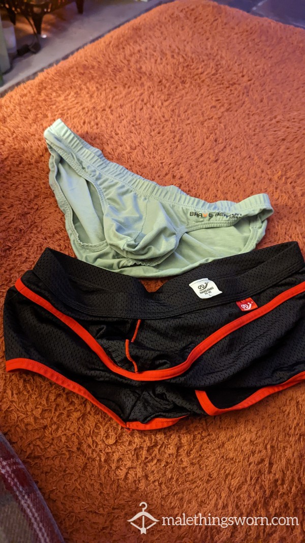 Two Pairs Of Well Loved Briefs