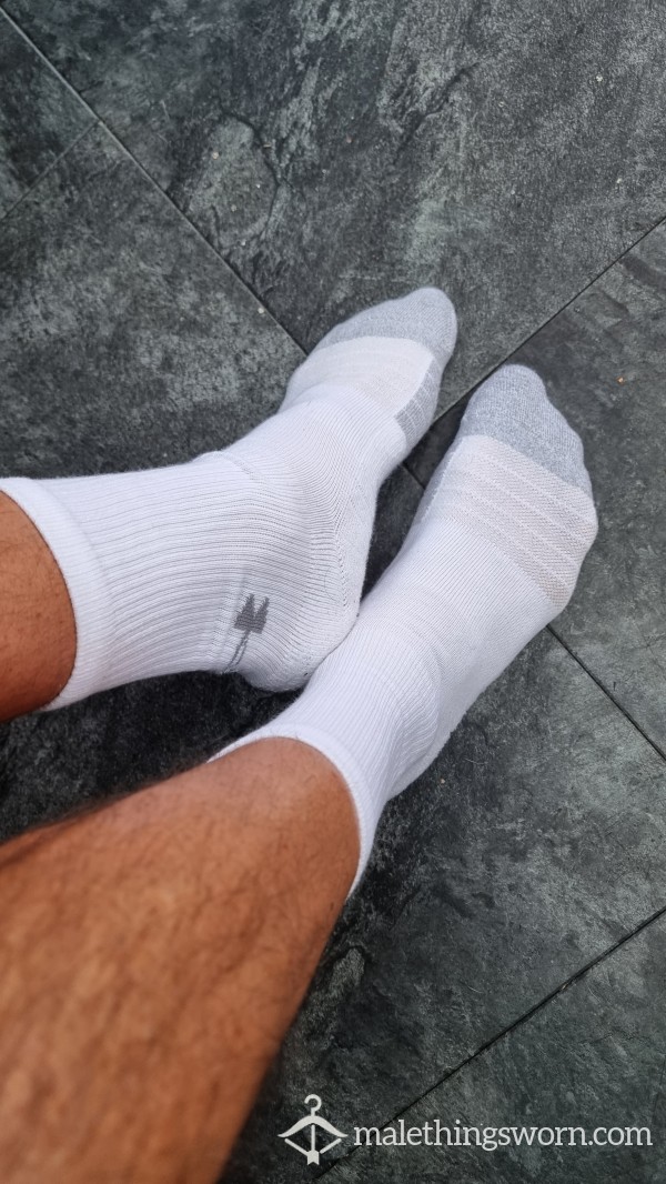 Under Armour White Sweaty Socks