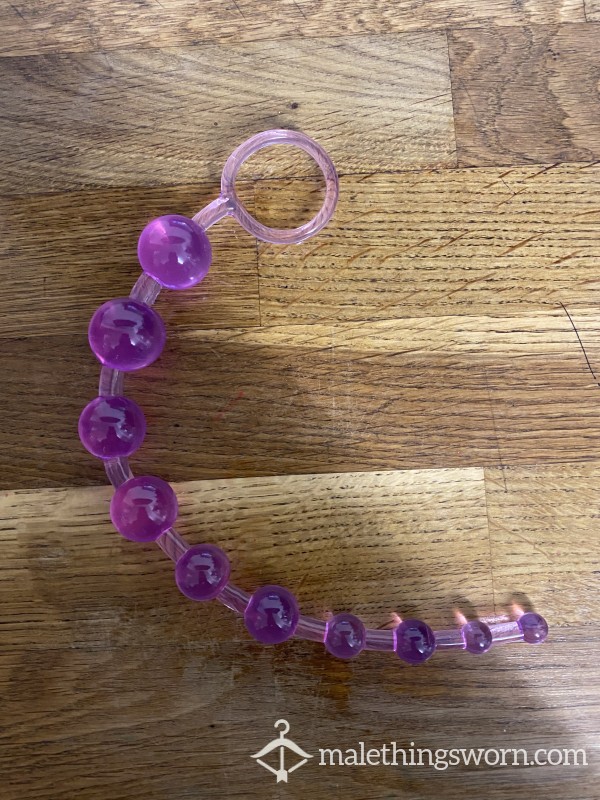 Used Anal Beads With A Video Of Me Using Them