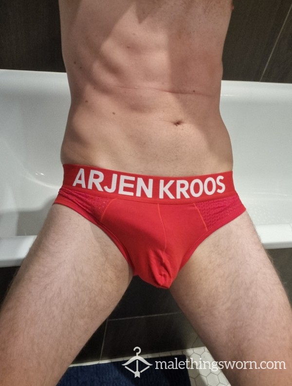 USED Arjen Kroos Men's Jockstrap Underwear Sexy Mesh Jock Strap