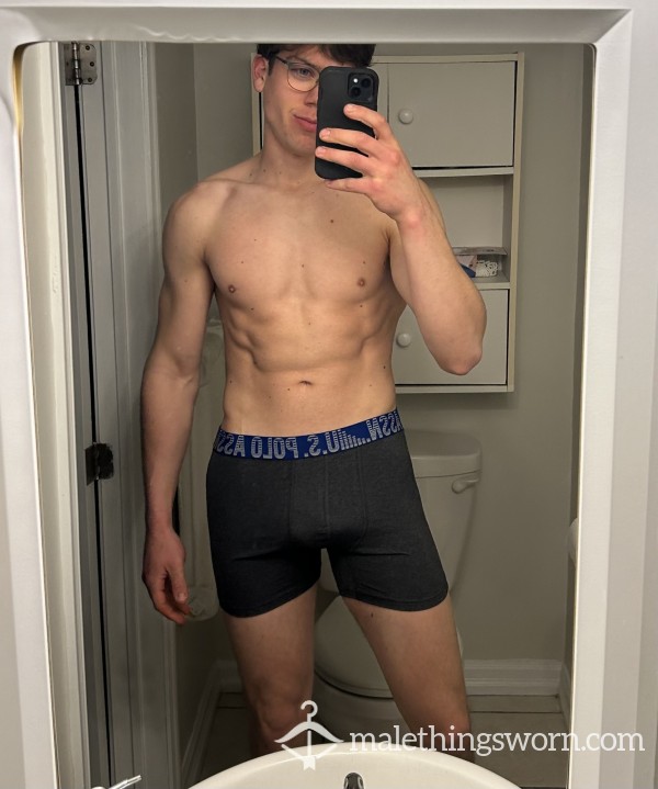 Used Black/Blue POLO Underwear Waiting To Be Customized