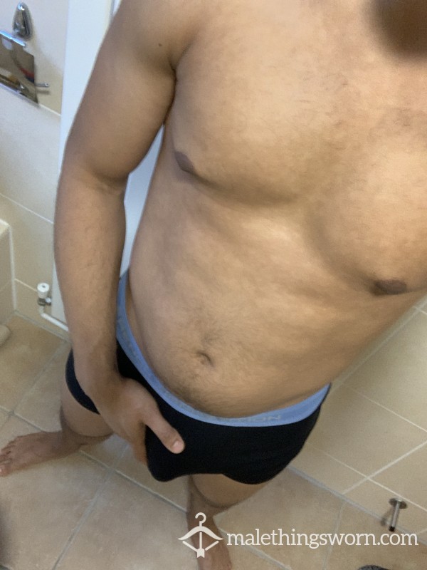 Used Blue And Black French Connection Boxers