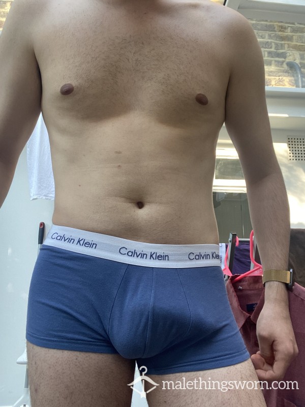 Used Blue CK Boxers
